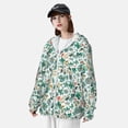 thumbnail image 3 of Fotbe Floral In Teal Chaqueta con Protección Solar UPF 50+ para Hombre y Mujer, Camisa con Capucha y Bolsillos-X-Large, 3 of 7