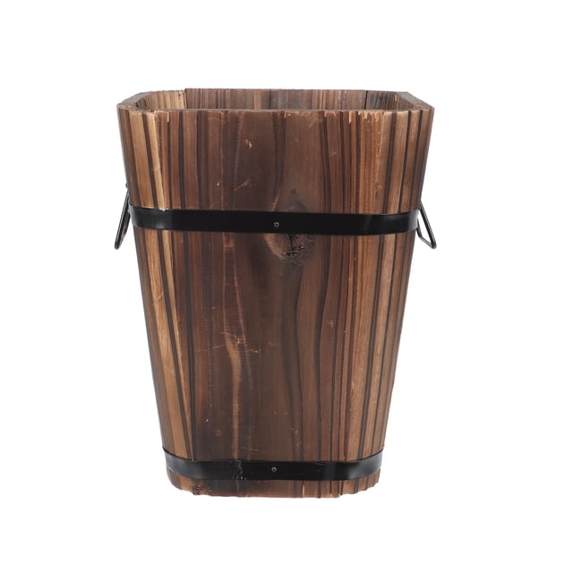 Miangastore 1 Pce Pot de Fleurs en Bois Rétro Support de Fleurs en Bois Rangement pour Plantes Succulentes