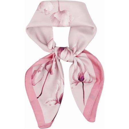 BURIBURI Head Scarf for Women Hair 27 Square Satin Silk Feeling Bnadana Neck Scarf Handbag Accessories Etc