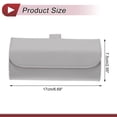 thumbnail image 4 of Unique Bargains Car Sunglasses Case Magnetic Universal Car Visor Eyeglasses Holder Storage Box Leather Gray 17x7.5cm 1 Pcs, 4 of 7