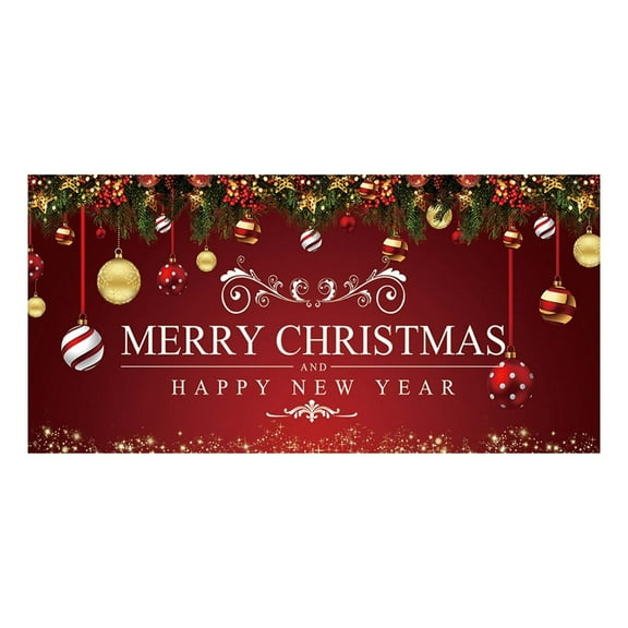 Christmas Garage Door Decoration Christmas Garage Door Banner Mural Cover 7 X 16 Feet Large Sign For Christmas Holiday Party Flags_ Banners & Accessories Easy To Use