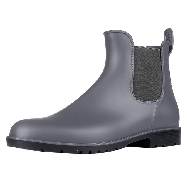 Botas de lluvia Asgard Chelsea para mujer, impermeables, color gris 35