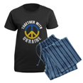 thumbnail image 5 of CafePress - Together With Ukraine Women's Dark Pajamas - Women's Short Sleeve Print T-Shirt and Pants Dark Cotton Pajama Set, 5 of 7