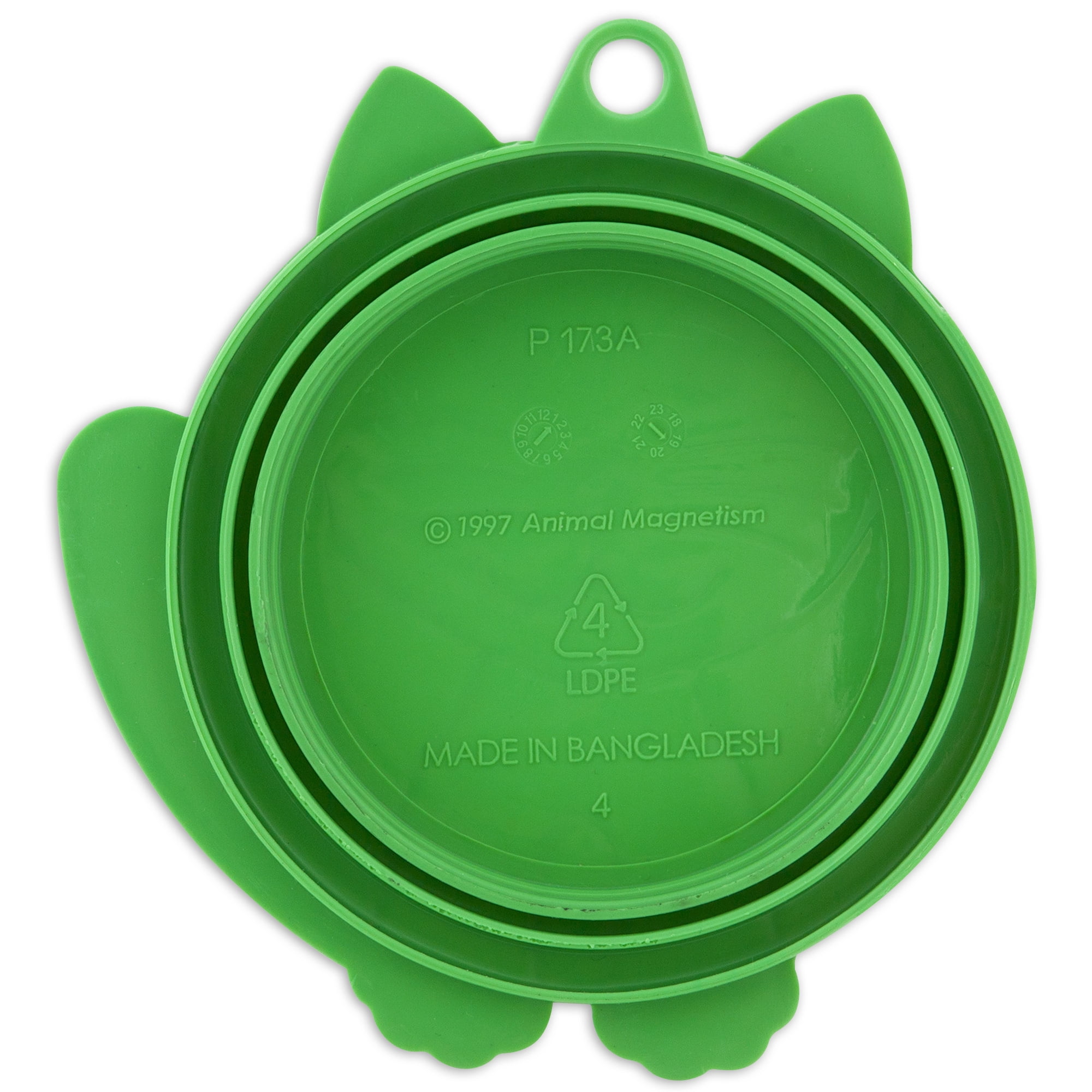 Aspen Pet Kitty Kap Cat Food Can Cover, Green