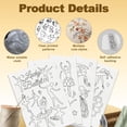 thumbnail image 3 of 22Pcs Ballet Dancer Water Soluble Hand Sewing Stabilizers 8.3"x11.7" Ballerina Embroidery Pattern Stabilizer 4 Sheets Ballet Dance Stick and Stitch Embroidery Paper Sticker White, 3 of 8