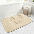 thumbnail image 7 of Memory Foam Bath Mat, Large Bathroom Rugs Non Slip, PVC Dot Bottom Quick Dry Bath Rug Runner, Absorbent Shower Mat for Bathroom Floor Tub, 20 x 32 Inch, White, 7 of 7