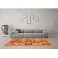 thumbnail image 3 of Ahgly Company Indoor Rectangle Abstract Orange Modern Area Rugs, 3' x 5', 3 of 4