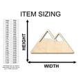 thumbnail image 2 of Unfinished Wood Mountain Peaks Shape - Craft - up to 46" DIY 10" / 1/4", 2 of 3
