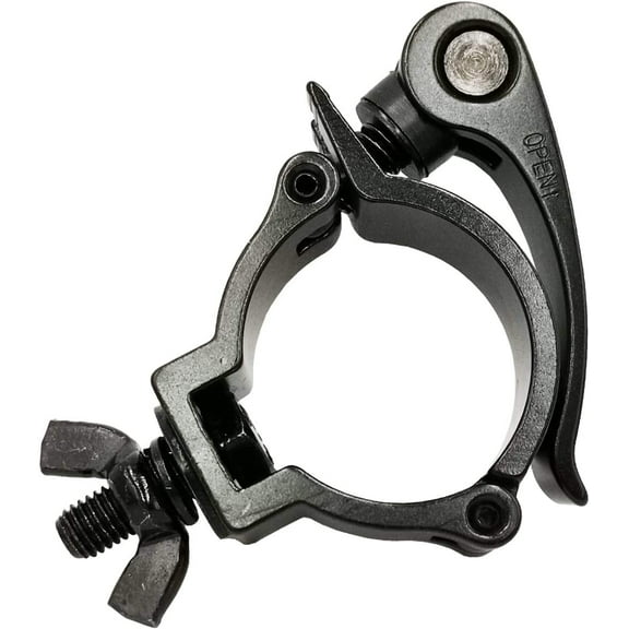 ABCISI Lighting Clamp, 2 Inch Truss Quick Release Mount Heavy Duty 220 Lbs Fit 48-51mm OD Pipe truss F34 Black