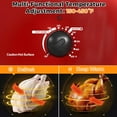 thumbnail image 2 of 18 Quart Roaster Oven with Self-Basting Lid, Large Electric Turkey Roaster Oven with Defrost & Warm Function, Adjustable Temperature, Removable Pan & Rack, Stainless Steel, Red, 2 of 8