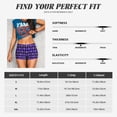 thumbnail image 5 of Fotbe purple argyle Seamless Shorts, Womens Workout Shorts High Waist Stretch Booty Short for Gym/Yoga/Running/Biking-XX-Large-Medium, 5 of 8