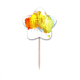 thumbnail image 1 of Mapa de ilustración colorido patron de Australia Selección de pastelitos Star lable Flag en palillos de dientes, 1 of 3