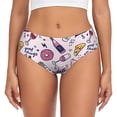 thumbnail image 1 of Fotbe Wine Calzones Estampados para Mujer – Ropa Interior de Algodón, Cómoda, Suave y Elástica-Medium, 1 of 6
