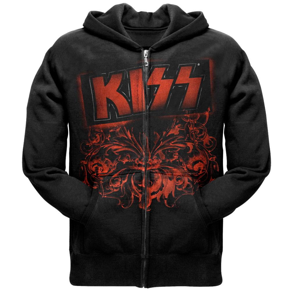 Kiss Red Hit Zip Hoodie Small