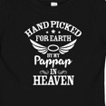 thumbnail image 4 of Inktastic Handpicked for Earth by My Pappap in Heaven with Angel Wings Boys or Girls Baby T-Shirt, 4 of 5