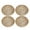 Beige, variant on Reusable Bamboo Woven Paper Plate Holder, Holder Woven Plate Paper Holders For Picnic Party,4 Pcs, 10 Inch Round