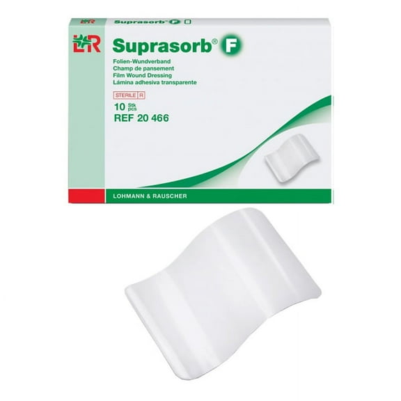 Suprasorb F Transparent Film Dressing, 8" X 12" Part No. 20466 (10/box)