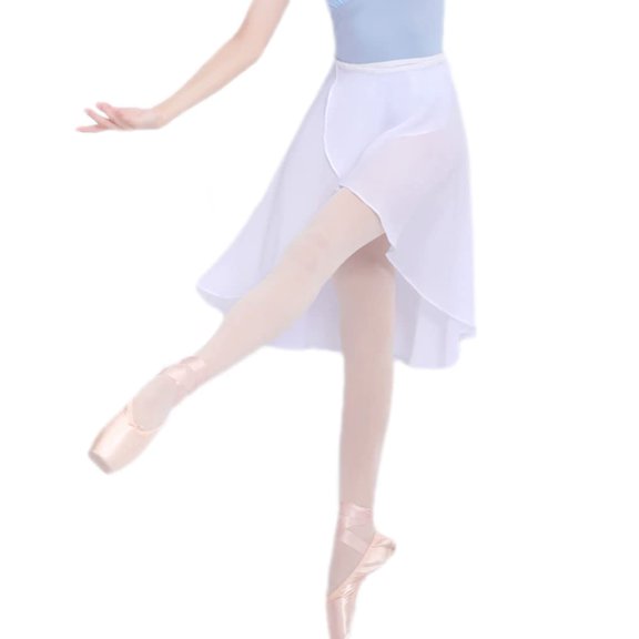 HAORUN Women Sheer Chiffon Wrap Skirt Ballet Latin Dancewear Practice
