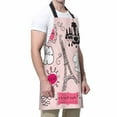 thumbnail image 4 of Yehwow Paris Glamorous Eiffel Tower Bib Apron For Kitchen BBQ Gardening With Adjustable Neck Strap 27x31 Inch, 4 of 4