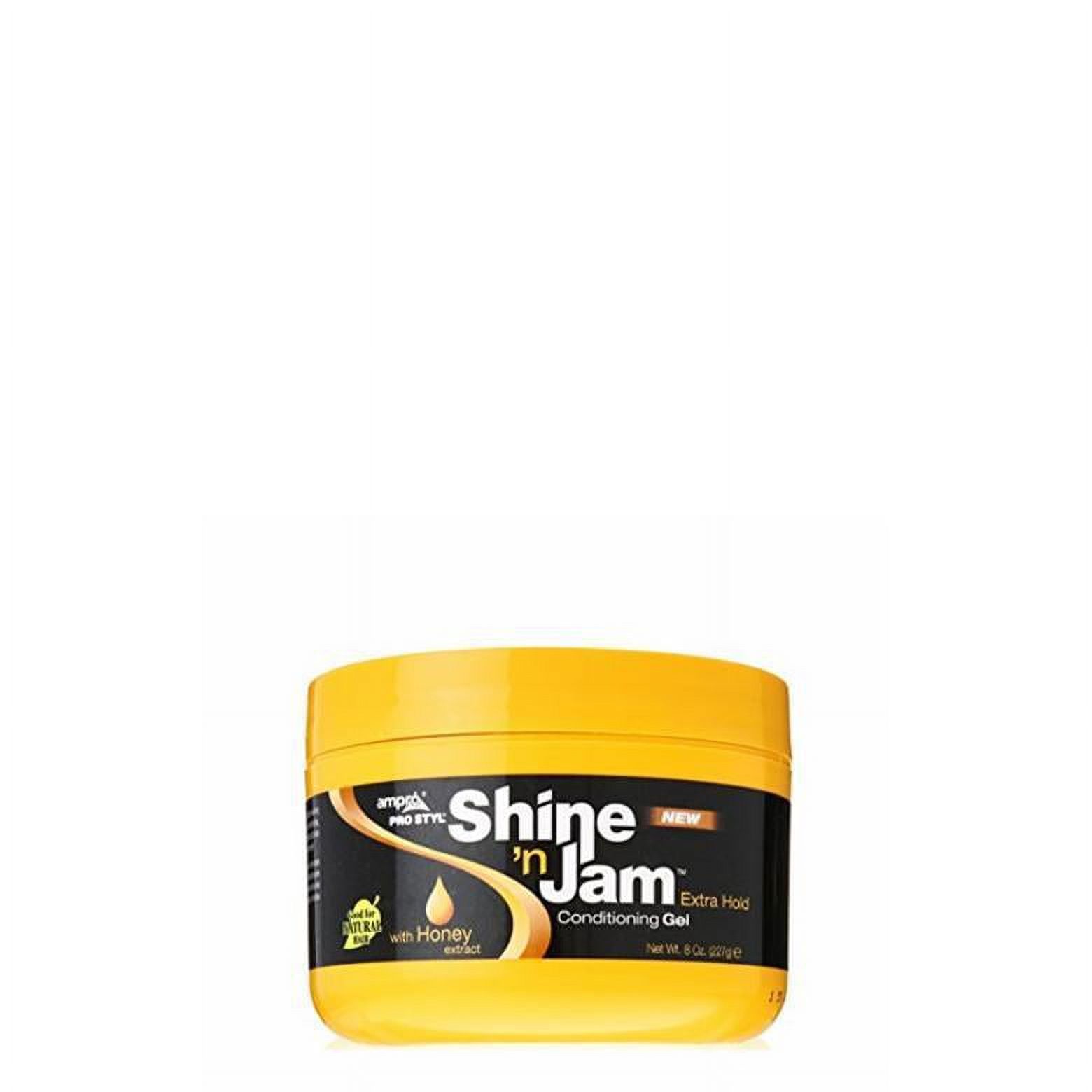 Ampro Shine N Jam Extra Hold Conditioning Styling & Braiding Gel, 4oz., Natural Hair, Moisturizing - image 4 of 4