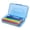 Blue, variant on 1 Pack Plastic Pencil Box Large Capacity Pencil Boxes Clear Boxes with Snap-tight Lid Stackable Design and Stylish Office Supplies Storage Organizer Box, Yellow