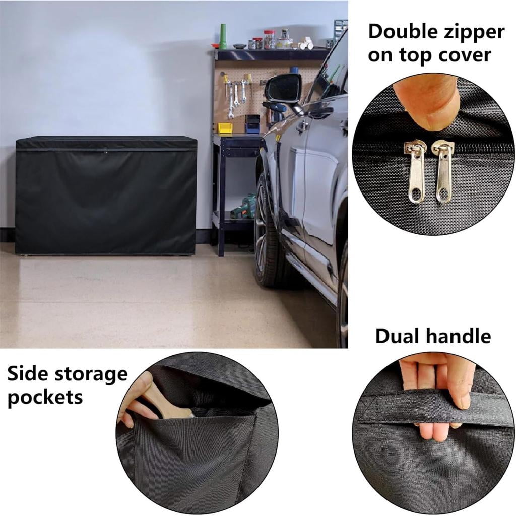 Yihuala Protective Freezer Cover for 14-16 CuFt Chest Freezer with Elastic Bottom Double Zippered and Ventilated Construction