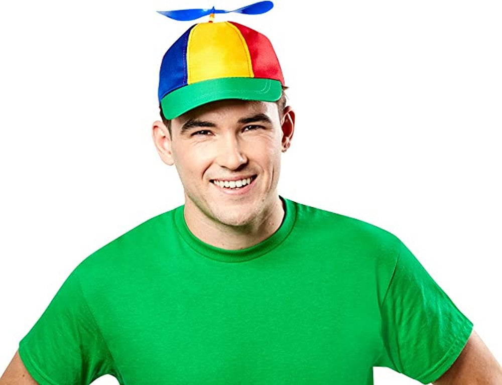 Propeller Beanie Multi-colored Hat Halloween Costume Accessory