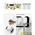 thumbnail image 5 of Tie Up Valance Curtain for Kitchen, Modern Line Style Art Rod Pocket Short Curtains Adjustable Tie-Up Shade Valances, Color Block Window Treatment for Bathroom Living Room Bedroom, 5 of 7