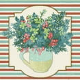 thumbnail image 2 of Bluebird Barn  26x26 White Modern Wood Framed Museum Art Print Titled - Evergreen Centerpiece I, 2 of 4