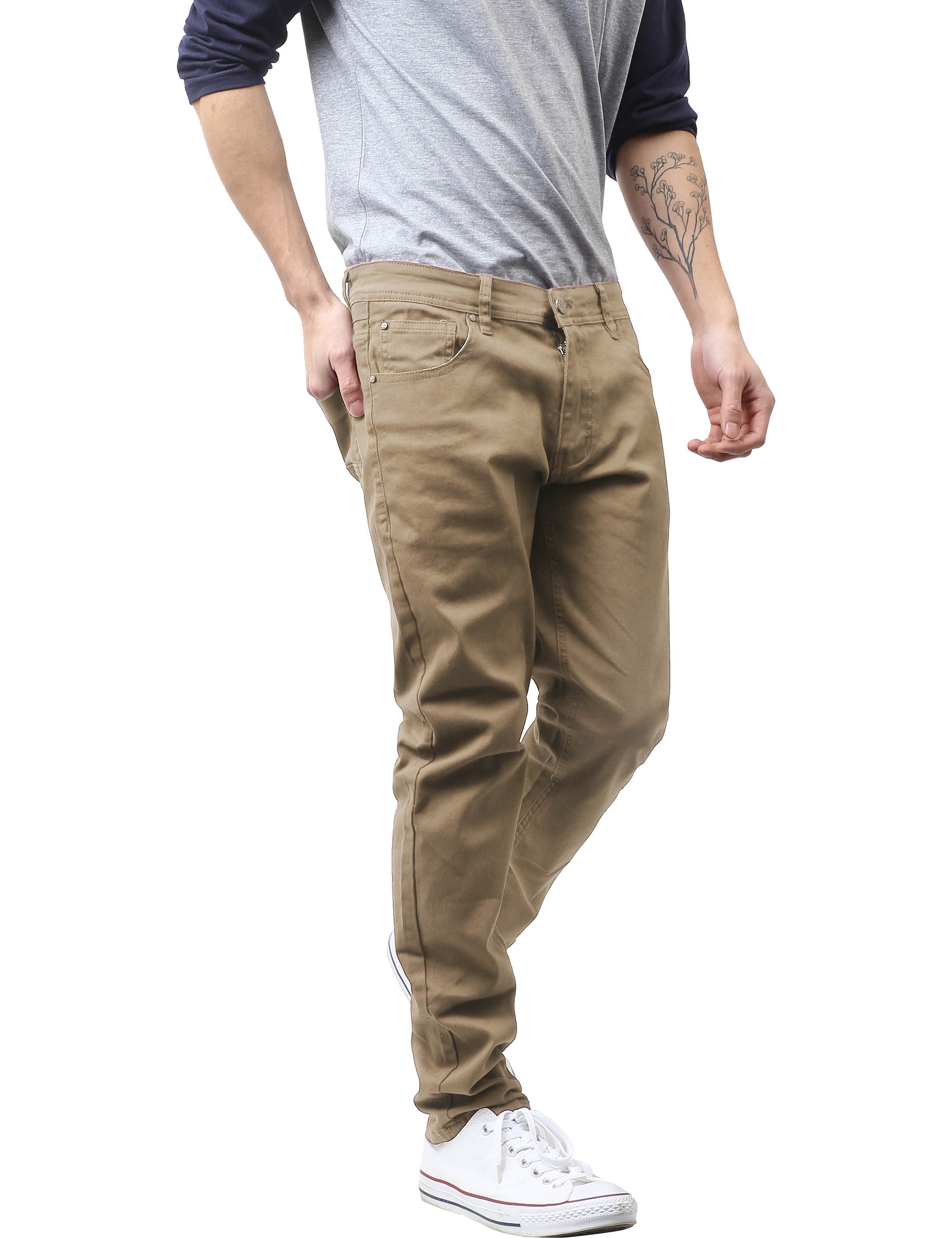 Ma Croix Mens Skinny Jeans Stretch Skinny Fit Slim Denim Pants - image 2 of 6