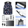 thumbnail image 6 of Daiia Love Butterflies School Backpack for Men Women, Unisex Large Waterproof Bookbag Schoolbag Casual Daypack for High School/College/Teens/Travel/Work Black, 6 of 8