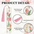 thumbnail image 3 of Dry Flower Bookmarks, Pink Flower Book Marks for Reading Women, 1 Pcs, 3 of 6