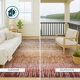 thumbnail image 4 of Addison Rugs Chantille Indoor/Outdoor Transitional Modern Orange Machine Washable Round Rug, 8' x 8', 4 of 8