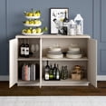 thumbnail image 3 of Evelyn&Zoe Alston 48" Wide Rectangular Buffet Table, Alder White, 3 of 7