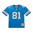 thumbnail image 2 of Men's Mitchell & Ness Calvin Johnson Blue Detroit Lions 2007 Authentic Throwback Retired Player Jersey, 2 of 7