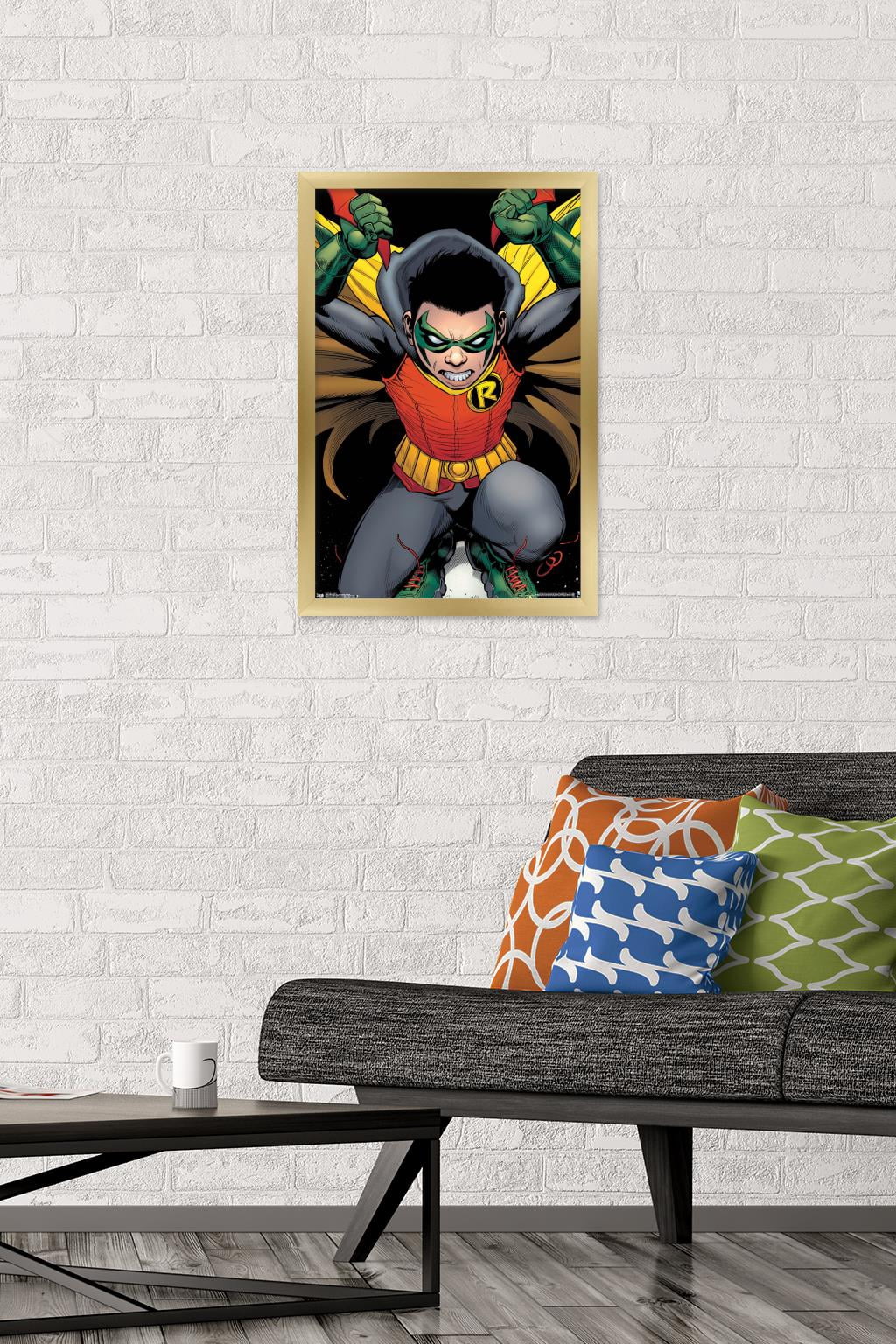DC Comics - Robin - Damian Wayne Wall Poster, 14.725" x 22.375", Framed