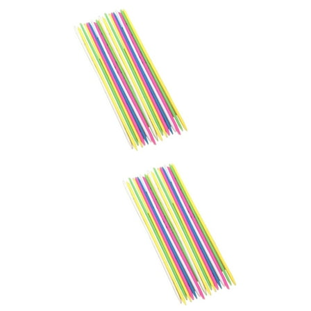 HOOWIFFY Giant Pick Up Sticks Family Game Assorted Color for Indoor Outdoor Parties 60Pcs