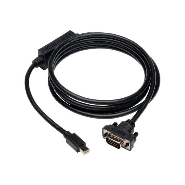 Eaton Tripp Lite Series Mini DisplayPort 1.2 to VGA Active Adapter Cable (M/M), 10 ft. (3.1 m) - Display cable - Mini DisplayPort (M) to HD-15 (VGA) (M) - 10 ft - active - black