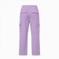 thumbnail image 4 of Zuwimk Girls Barrel Sweatpants Baggy Pants Wide Leg Drawstring Casual Sweat PantsFall Winter Elastic Waisted Open Bottom Soft Sweat Pants(Purple,7-8 Years), 4 of 7