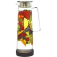 thumbnail image 1 of baomifa-Bali Hand-Made Glass Water Infuser & Water Pitcher with Stainless Steel Filter Lid, 1500 ml, 1 of 4