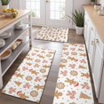 thumbnail image 2 of White Christmas Gingerbread Man Pattern Kitchen Rugs Sets Of 3,Kitchen Runner Rugs Non Skid Washable,Decorative Kitchen Floor Mats for Kitchen,Sink,Laundry,17"x30"+ 17"x47" + 17"x59", 2 of 6