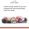 thumbnail image 3 of Spectrum Plateau/panier de Rangement Mural Vintage, Gris Industriel, 5 Onces, 3 of 6