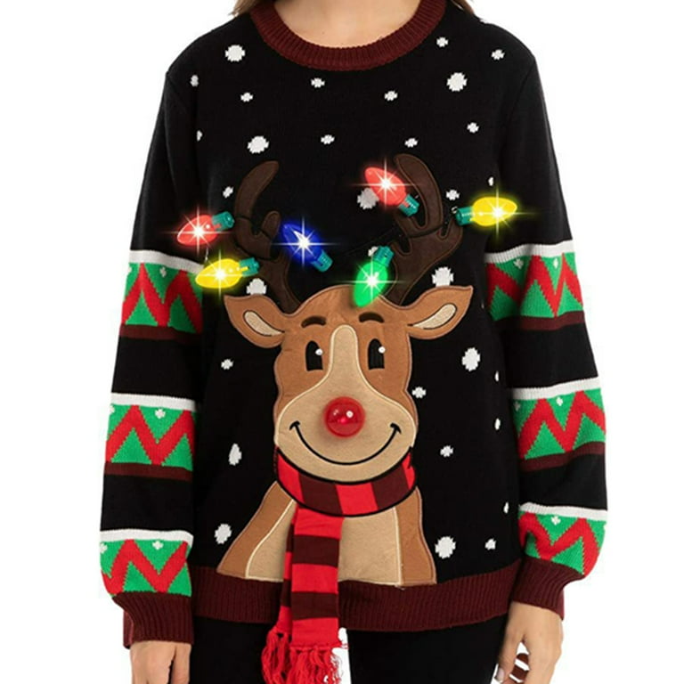 Womens sale deer sweater