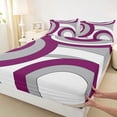 thumbnail image 3 of Homewish Abstract Circle Stripes Full Size Sheets 4-Piece for Female Men Women,Retro Geometric Lines Breathable Bed Sheets,Minimalist Mid Century Lightweight Sheet Sets,Luxury Bedroom Decor, 3 of 7