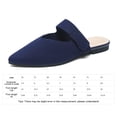 thumbnail image 2 of Mocasines sin espalda para mujeres pisos puntiagudos zapatos de mula mula mulas mulas mulas y zuecos para interiores al aire libre, 2 of 8