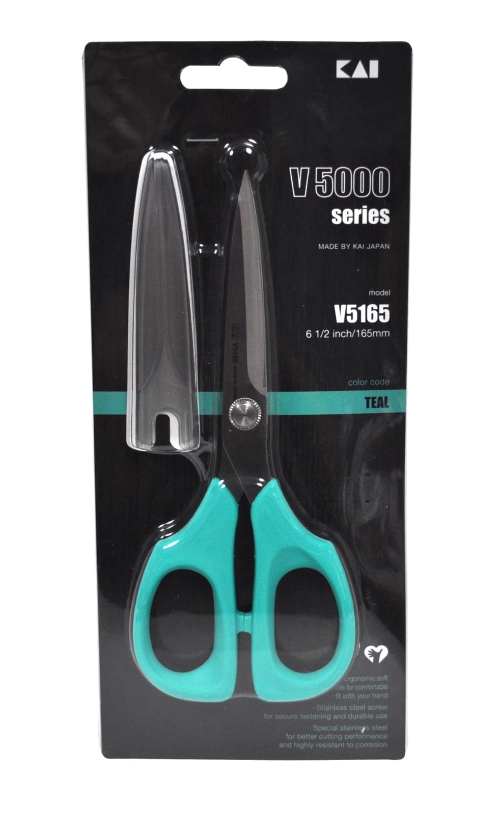 KAI V 5000 Series 6-1/2 Inch Scissors Teal