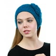 thumbnail image 2 of NYFASHION101 Stone Accent Hand Knitted Flower Winter Headband Headwrap - NAG320Y, Teal, 2 of 4