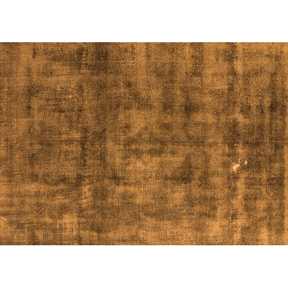 Ahgly Company Indoor Rectangle Oriental Orange Industrial Area Rugs, 7' x 10'