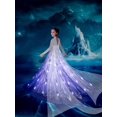 thumbnail image 2 of Disfraz De Reina De Hielo, Vestido De Malla LED Con Patrón De Nieve Para Niña, Trajes De Vestir Para Niños Para Navidad, Fiesta De Halloween, Actuación De Cumpleaños, Como Regalo (batería No Incluida), 2 of 4