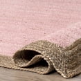thumbnail image 6 of nuLOOM Eleonora Casual Jute Area Rug, 8' x 10', Eleonora Pink, 6 of 9